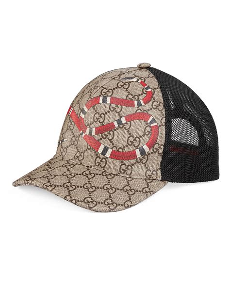 gucci snake print hat.